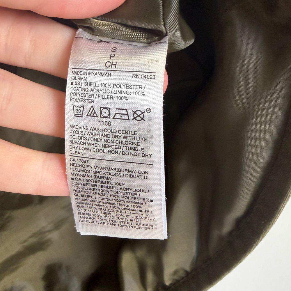 Old Navy Quilted Puffer Vest Bundle Lot 2 Olive Green Navy Zip Small Preppy - Picture 7 of 15